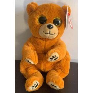 TY Beanie Baby Duncan The Bear Plush 8" Original Tag Soft Orange Cuddly Cutie